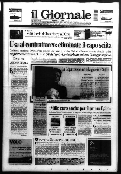 Il giornale : quotidiano del mattino